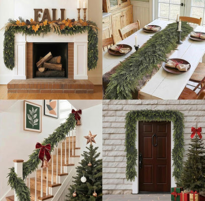Hearth & Holly Real Touch Cedar Garland — 6FT