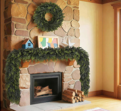 Hearth & Holly Real Touch Cedar Garland — 6FT
